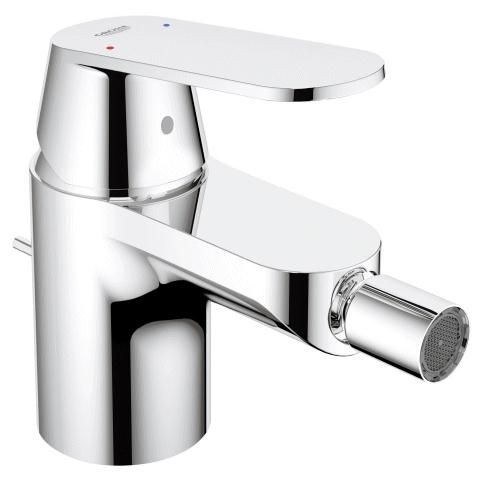 Grohe Bidetbatterie Eurosmart C 32839 DN15 mit Zugstangen-Ablaufgarnitur chrom