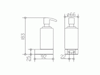 Keuco Schaumseifenspender Plan 14957, mit Halter und Pumpe, verchromt Keuco Schaumseifenspender Plan 14957, mit Halter und Pumpe, verchromt