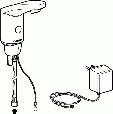 Geberit HyTronic185 WT-Armatur (IR/Netz) Kalt-/Mischwasser