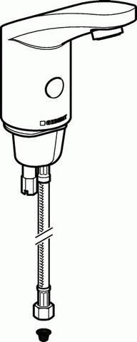 Geberit HyTronic185 WT-Armatur (IR/Batterie) Kalt-/Mischwasser