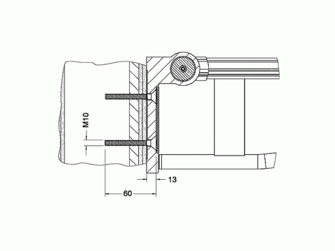 Keuco Bef.-Set 8 Plan Care 34994, 2x Senkschraube M10x60 V2A