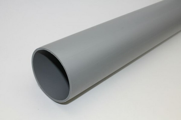 PE-Regenstandrohr DN 110 x 1000mm, Farbe: zinkgrau