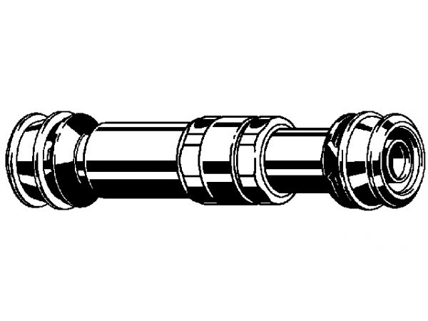 Viega Raxofix Reparatur-Kupplung, Mod. 5315.3, aus Rotguss