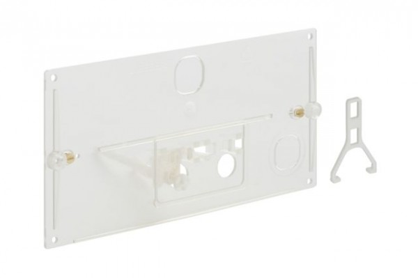Geberit E Transparente Schutzplatte mit Hebelmechanik und Bügel
