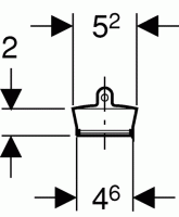 Geberit Ventilstopfen ohne Kette PP grau zu Art.-Nr. 352.328.08.1 u.352.329.08.1 Geberit Ventilstopfen ohne Kette PP grau zu Art.-Nr. 352.328.08.1 u.352.329.08.1
