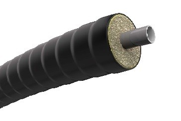 isopex Einzelrohr uniSan Typ S-25, da 25, DA 75, (25x3,7/75) aus Kunststoff, 10 bar