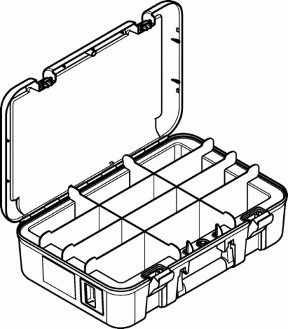 Geberit Universalkoffer mit 12 Fächern
