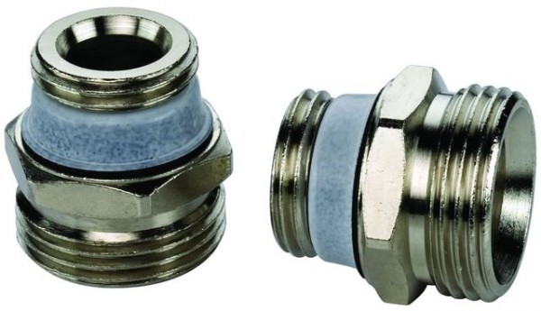 Simplex Anschluss-Set D5, 1/2 x 3/4", vernickelt