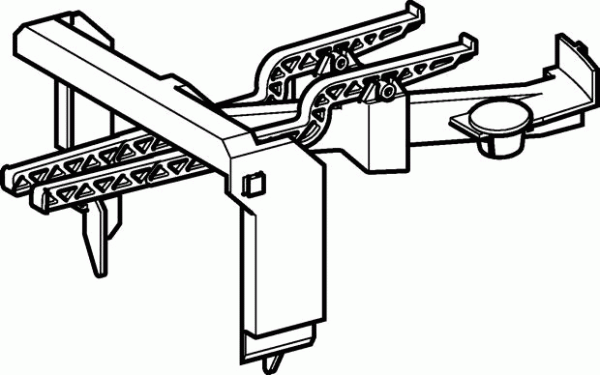 Geberit Konsole mit Betätigungshebel zu AP140