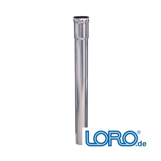 Loro Regenstandrohr DN 150 x 1000 mm, aus verz. Stahlrohr, rund, m. Muffe