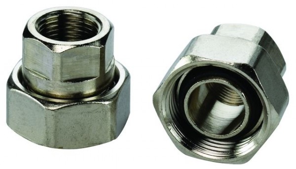 Simplex Anschluss-Set G5, 1/2 x 3/4", vernickelt (Satz 2 Stück)