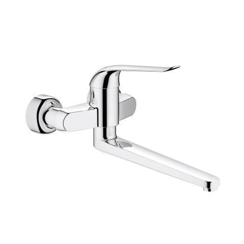 Grohe Einhand-Waschtisch-batterie Euroeco Special 32775 Wandmontage Ausladung 341mm chrom